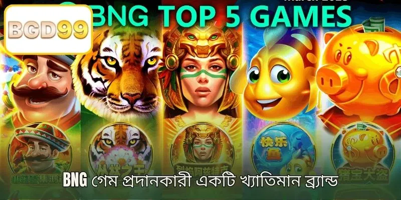 BNG গেম প্রোভাইডার একটি সুপরিচিত গেমিং ব্র্যান্ড