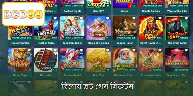 বিশেষ স্লট গেম সিস্টেম