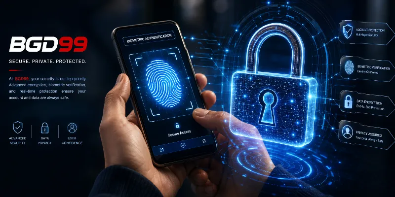 BGD99 privacy and security measures ensuring complete data protection and secure online transactions for all players.